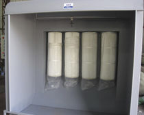 open paint booth with horizontal ventilation colo-s-401 hangzhou color powder coating equipment  ltd