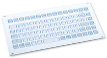 panel mount industrial keyboard 0.6 mm, 3 N, IP65 | KF02010 INDUKEY