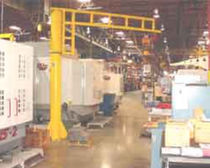 pillar slewing jib crane 100 - 1 000 lb | TranStation&reg; BMJ series Craneveyor Corp 