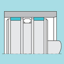 piston and rod wear ring &oslash; 47.42 - 405.75 mm, 35 MPa (5076 psi) | Slydring&reg; Trelleborg Sealing Solutions