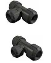 plastic compression tee coupling &Oslash; 20 - 63 mm FINI