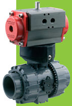 pneumatically actuated ball valve DN 10 - 50, max. 16 bar | VKD/CP series FIP - Formatura Iniezione Polimeri