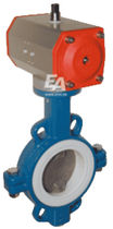 pneumatically actuated butterfly valve DN 50 | TA series END-Armaturen GmbH & Co. KG