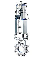 pneumatically operated knife gate valve DC100L1-01C51Y56E Zhejiang Linuo Flow Control Technology Co., Ltd