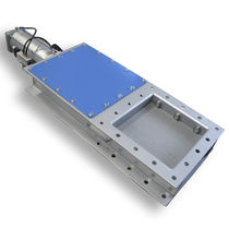pneumatically operated knife gate valve for bulk products 630 x 630 mm | FS100 series Jaudt Dosiertechnik Maschinenfabrik GmbH