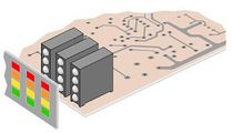 printed circuit board mounted LED 3 mm  LEDtronics