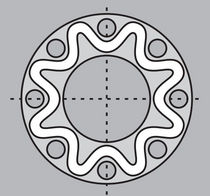PTFE flat gasket �200 &deg;C ... +150 &deg;C Kempchen Dichtungstechnik