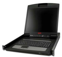 rack-drawer industrial keyboard with LCD screen 17 - 19" | AP series APC MGE