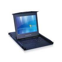 rack-drawer KVM switch with LCD screen and keyboard  KwikDraw-A series Amplicon Liveline