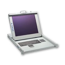 rack-drawer KVM switch with LCD screen and keyboard 17" | AX6917x series AXIOMTEK