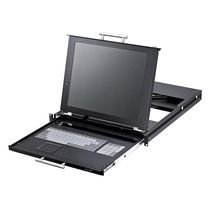 rack-drawer KVM switch with LCD screen and keyboard 17", 1 - 16 port RETEX S.A.