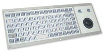 rack-mount industrial keyboard with trackball 0.6 mm, 3 N, IP65 | KF08247 INDUKEY
