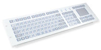 rack-mount industrial keyboard with touchpad 0.3 mm, 2.6 N, IP65 | KS08317 INDUKEY