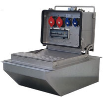 retractable outdoor electric distribution bollard AM30 AMCO