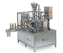 rotary filler for liquids and sealer for pre-formed tray 35 - 40 p/min | PDP-4 PackLine