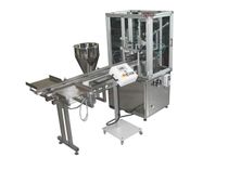 rotary filler and corking machine for liquids (cosmetic products, perfumes) 900 - 1 000 p/h, 5 - 100 cc | Smal-ntr Marin G. & C.
