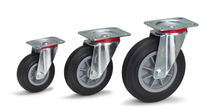 rubber tire wheel and caster 100 - 205 kg fetra