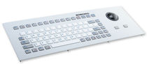 rugged silicone industrial keyboard with trackball 1.2 mm, 1.2 N, IP65 | KG14022 INDUKEY