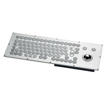 sealed industrial keyboard with trackball CKI.85R15.R-TI CLICK-Inox&reg; Grafossteel