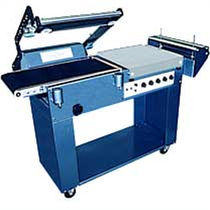 semi automatic L-sealer with shrink tunnel 15 p/min sharppack machines
