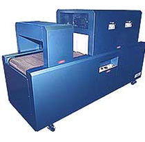 semi-automatic sleeve wrapping machine with shrink tunnel 4 - 8 kW sharppack machines