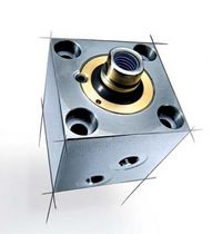 short stroke double-acting hydraulic cylinder &oslash; 25 - 50 mm, max. 400 bar | WKHZ series AHP Merkle