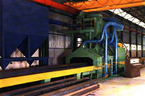 shot blasting machine with roller conveyor for plates and sheet metal  Blasting SA