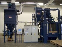 shot blasting machine with rotary table and satellites TR OMSG - OFFICINE MECCANICHE SAN GIORGIO SpA