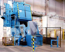 shot blasting machine with rubber belt conveyor Tappeto Rampante &reg; OMSG - OFFICINE MECCANICHE SAN GIORGIO SpA