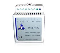 single-phase AC/DC power supply : DIN rail mounted converter 45 W | DINS-45 Anhui Talema electronics