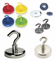 sintered ferrite flat pot holding magnet with hook  MSA Magnetic Technology Co., Ltd.