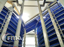 spiral accumulation conveyor  Food Machinery Australasia