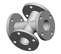 stainless steel cross flanged coupling 2 - 10" Nor-Cal Products