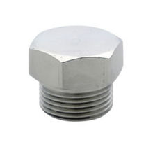 stainless steel hexagonal head male end cap 1/4" - 2" | 305 series Morsello Inox srl
