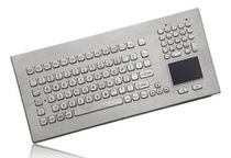 stainless steel industrial keyboard with touchpad NEMA 4X | MICDT102SS Modular Industrial Computers