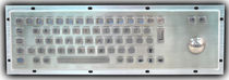 stainless steel industrial keyboard with trackball KYBX-300L-PM Stealth Computer