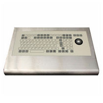 stainless steel industrial keyboard with trackball IP67, NEMA4X | SKBE-TB Armagard