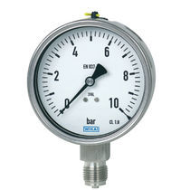 stainless steel liquid filled Bourdon tube pressure gauge 0 - 1 600 bar | 232.50, 233.50 WIKA Alexander Wiegand