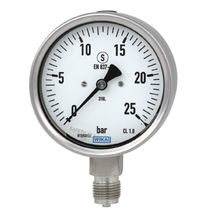 stainless steel liquid filled Bourdon tube pressure gauge 0 - 1 600 bar, 63 - 60 mm | 232.30/233.30 WIKA Alexander Wiegand