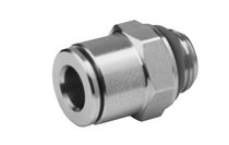 stainless steel pneumatic push-in fitting &oslash; 4 - 12 mm | QR2-C series Bosch Rexroth - Pneumatics