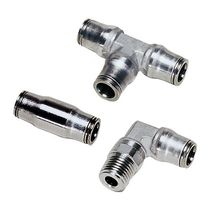 stainless steel push-in fitting, for aggressive fluid and harsh environment LF 3800 Parker Hannifin Manufacturing France SAS