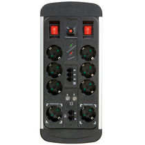surge suppressor multiple outlet power strip 16 A, 3 500 W, 2 m, 30 kA | EPLS 8 ALU Vicotron / Vivanco