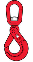 swivel lifting hook with safety latch 1.5 - 6.7 t | KHX S series The Crosby Group
