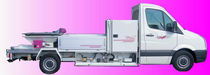 truck mounted floor-screed conveyor 0 - 24 m3/h | VM1124 AM3P