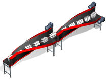 turning device on conveyor  Ryson