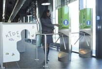 turnstile with paid entrance  Kaba Gallenschuetz