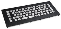 vandal proof stainless steel industrial keyboard 1.5 mm, 1 N, IP65 | KV16216 InduDur INDUKEY