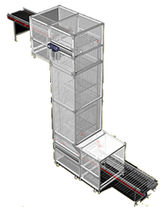 vertical conveyor max. 1500 p/h, max. 11 m TGW-Mechanics