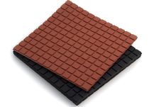 vibration damping plate 1 000 - 10 000 daN, 210 x 14 mm | BPD series Vibrostop