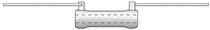 vitreous enamel wire-wound power resistor max. 20 W, 0.1 - 100 kΩ | 200 Series Ohmite